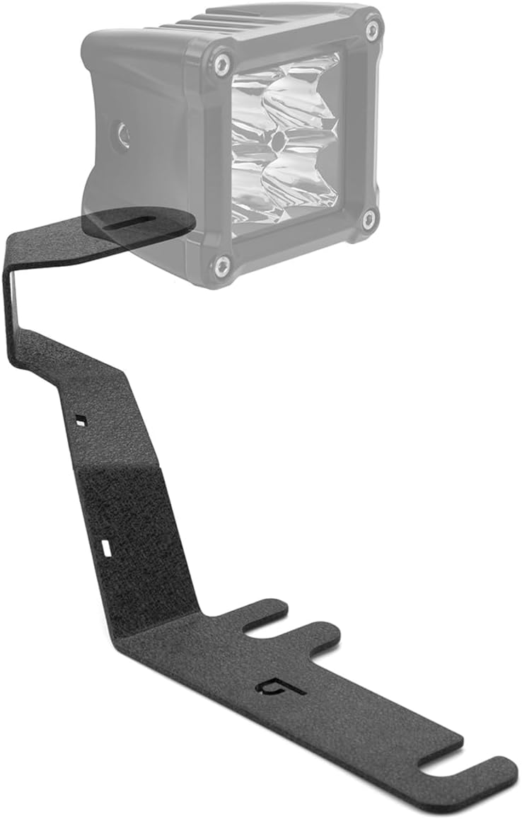 ROMELACK Hood Mount Brackets Ditch Light Bracket Heavy Duty Steel Compatible with Ford F-150 2015-2020 - Image 4